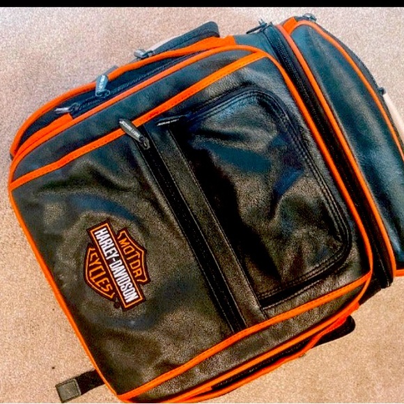 HarleyDavidson Bags Harley Davidson Leather Backpack Carryon